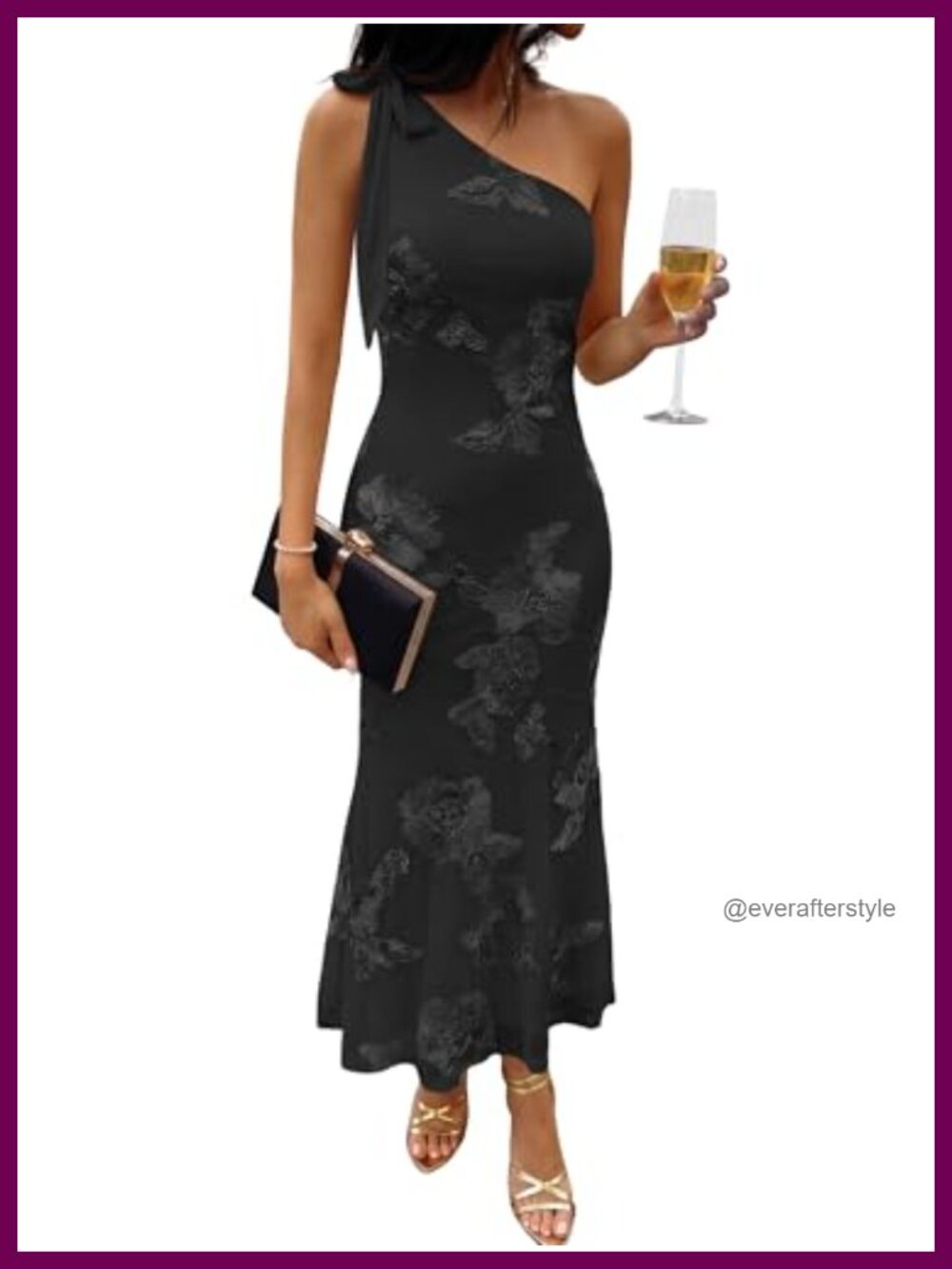 One Shoulder Sleeveless Maxi Dress Bodycon Cocktail
